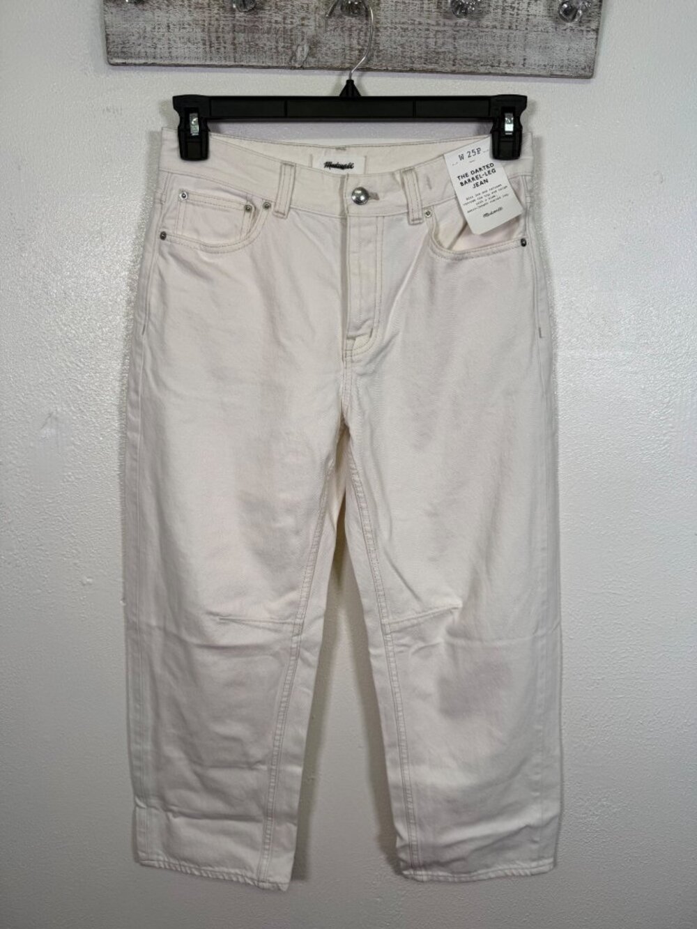 NWT Madewell Darted Barrel Leg Jeans Size 25 Petite Vintage Canvas Preppy Trendy - Picture 2 of 16